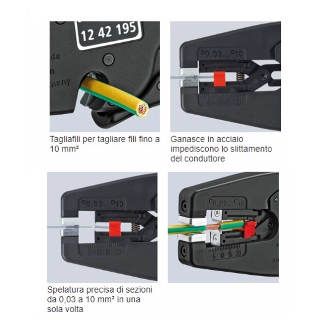 Vendita online Pinza spelacavi automatica Multistrip10 1242195